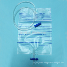 2000ml urine bag with Cross valve T valve